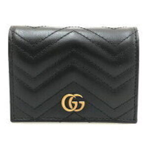 Gucci Marmont folding wallet black leather